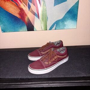 Canvas custom vans cord laces indie footwear skater 90s old skool retro shoes